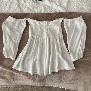 Off the shoulder flowy top